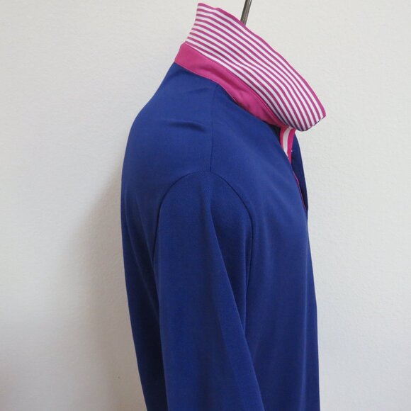Polo by Ralph Lauren Blue and Pink Men's Polo Shirt - Picture 4 of 9